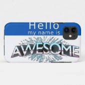 hallo mijn naam is Geweldige Case-Mate iPhone Case (Achterkant (horizontaal))