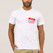 Hallo Mijn naam is Geweldige Sticker T-shirt (Voorkant)