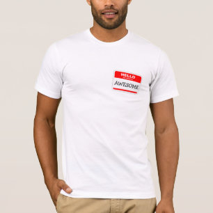 Hallo Mijn naam is Geweldige Sticker T-shirt