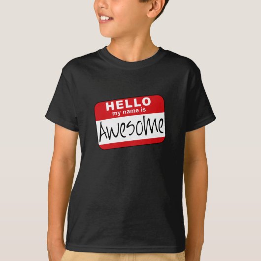hallo, mijn naam is Geweldige T-shirt (Voorkant)
