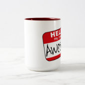 hallo, mijn naam is Geweldige Tweekleurige Koffiemok (Center)