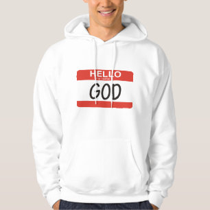 hallo mijn naam is God Hoodie