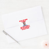 Hallo, Mijn naam is Greg Hertz Vierkante Sticker (Envelop)