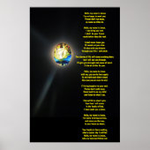 hallo MIJN NAAM IS HET JESUS-gedicht Poster (Voorkant)