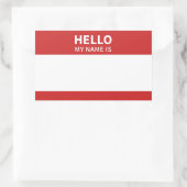 Hallo Mijn naam is introductie label of label stic (Tas)
