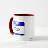 hallo mijn naam is jager (blauw) mok (Voorkant links)