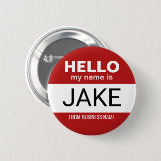 hallo mijn naam is Jake - grappig halloween kostuu Ronde Button 5,7 Cm
