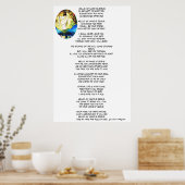 hallo MIJN NAAM IS JESUS-gedicht Poster (Keuken)