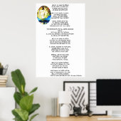 hallo MIJN NAAM IS JESUS-gedicht Poster (Thuiskantoor)