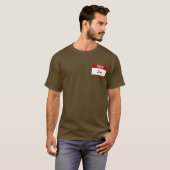 hallo mijn naam is Jon (rood) T-shirt (Voorkant volledig)