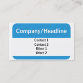 hallo mijn naam is, Jouw naam Visitekaartje (Achterkant)