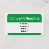 hallo mijn naam is, Jouw naam Visitekaartje (Achterkant)