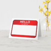 hallo mijn naam is... kaart (Gele Bloem)