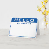 Hallo - Mijn naam is Kaart (Gele Bloem)