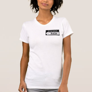 Hallo Mijn naam is Kefir nametag T-shirt vrouwen