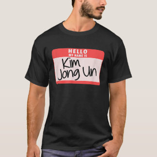 Hallo Mijn naam is Kim Jong Un Grappige Halloween T-shirt
