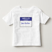 hallo mijn naam is... kinder shirts (Voorkant)