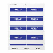 Hallo Mijn naam is - klassiek Etiket (Full Sheet)