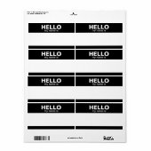 hallo mijn naam is — klassieke labels (Full Sheet)