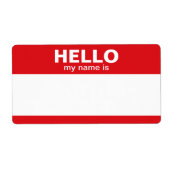 hallo mijn naam is — klassieke labels (Voorkant)