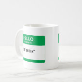 hallo, mijn naam is koffiemok (Voorkant links)