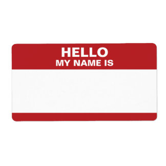 Hallo Mijn naam is label