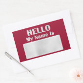 Hallo Mijn naam is Label Meeting Class Meeting Red (Envelop)