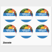 hallo mijn naam is label tropische zonsondergang l (Vel)