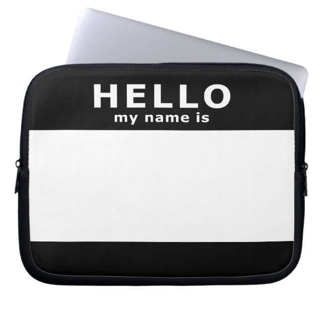 hallo mijn naam is laptop sleeve (Voorkant)