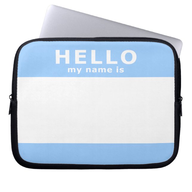 hallo mijn naam is laptop sleeve (Voorkant)
