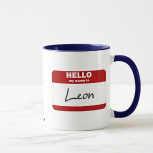 hallo mijn naam is Leon (rood) Mok