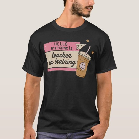 Hallo Mijn naam is leraar in opleiding T-shirt (Voorkant)