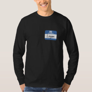 Hallo Mijn Naam is Logan Grappige Naam Tag T-shirt