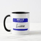 hallo mijn naam is Luna (blauw) Mok (Links)