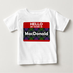 hallo mijn naam is MacDonald Scottish Clan Tartan