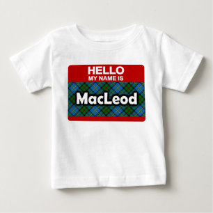 hallo mijn naam is MacLeod Scottish Clan Tartan