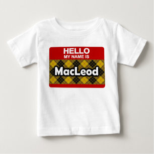 hallo mijn naam is MacLeod Scottish Clan Tartan
