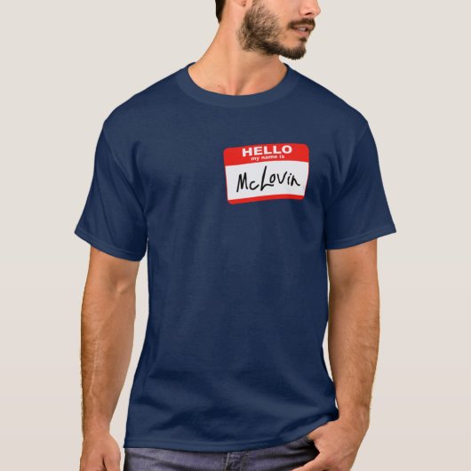 hallo mijn naam is McLovin T-shirt (Voorkant)