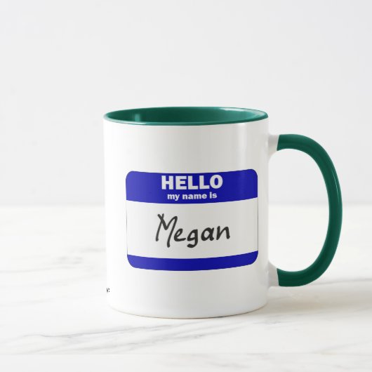 hallo mijn naam is Megan (blauw) Mok (Rechts)