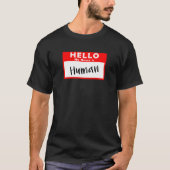 hallo mijn naam is menselijk t-shirt (Voorkant)