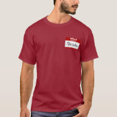 hallo mijn naam is Mercedes (rood) T-shirt (Voorkant)