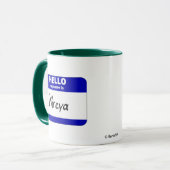 hallo mijn naam is Mireya (blauw) Mok (Voorkant links)