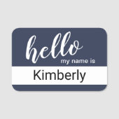hallo mijn naam is - Moderne Calligrafie - Aangepa Naamplaatje (Voorkant)
