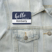 hallo mijn naam is - Moderne Calligrafie - Aangepa Naamplaatje (In situ)