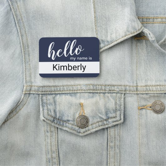 hallo mijn naam is - Moderne Calligrafie - Aangepa Naamplaatje (In situ)