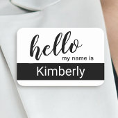 hallo mijn naam is - Moderne Calligrafie - Aangepa Naamplaatje