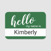 hallo mijn naam is - Moderne Calligrafie - Aangepa Naamplaatje (Voorkant)