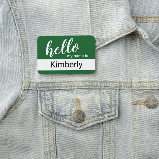 hallo mijn naam is - Moderne Calligrafie - Aangepa Naamplaatje (In situ)