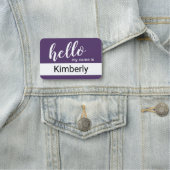 hallo mijn naam is - Moderne Calligrafie - Aangepa Naamplaatje (In situ)