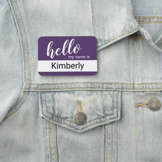 hallo mijn naam is - Moderne Calligrafie - Aangepa Naamplaatje (In situ)